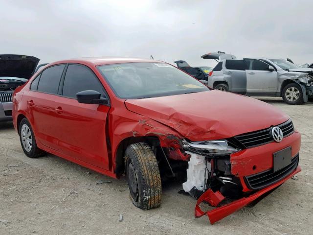 3VW2K7AJ3DM394659 - 2013 VOLKSWAGEN JETTA BASE 红色 照片 1