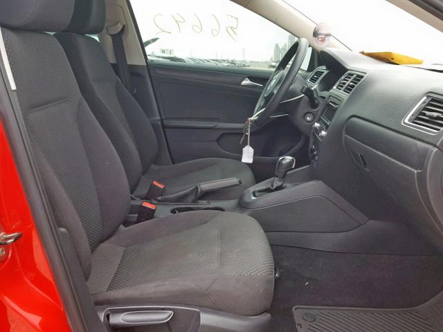 3VW2K7AJ3DM394659 - 2013 VOLKSWAGEN JETTA BASE 红色 照片 5