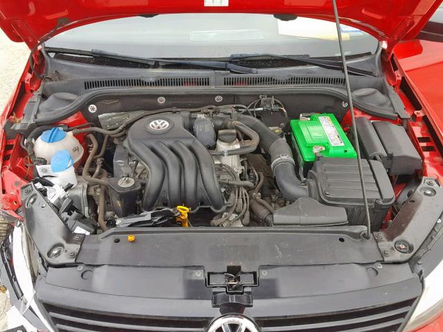 3VW2K7AJ3DM394659 - 2013 VOLKSWAGEN JETTA BASE 红色 照片 7