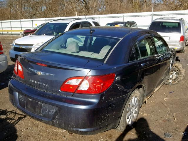 1C3LC46J08N152665 - 2008 CHRYSLER SEBRING LX BLUE photo 4