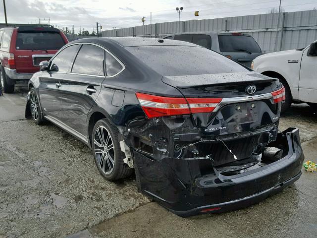 4T1BK1EB3FU139796 - 2015 TOYOTA AVALON XLE BLACK photo 3