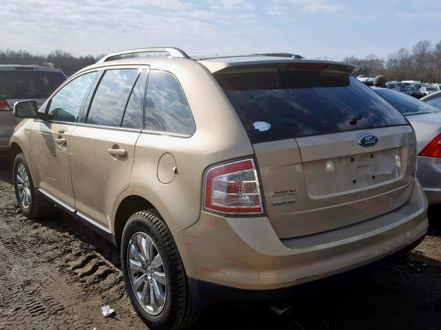 2FMDK38C77BA79554 - 2007 FORD EDGE SEL GOLD photo 3