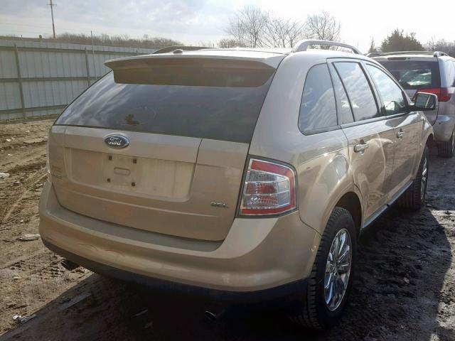 2FMDK38C77BA79554 - 2007 FORD EDGE SEL GOLD photo 4