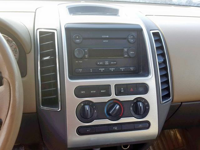 2FMDK38C77BA79554 - 2007 FORD EDGE SEL GOLD photo 9