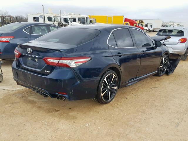 4T1B61HK8JU571003 - 2018 TOYOTA CAMRY XSE BLUE photo 4