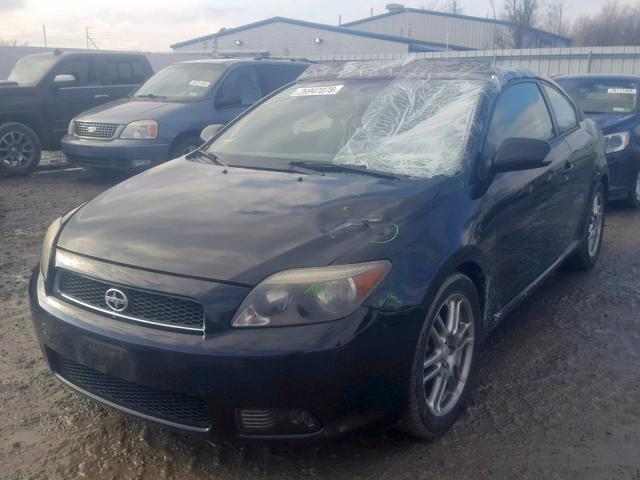 JTKDE177770164585 - 2007 TOYOTA SCION TC BLACK photo 2