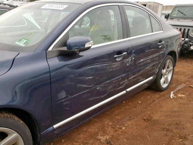 YV1992AH5A1122677 - 2010 VOLVO S80 T6 BLUE photo 9