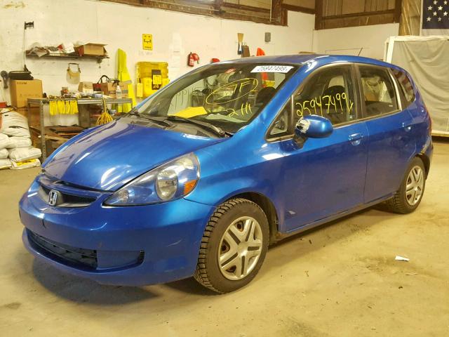 JHMGD37418S051650 - 2008 HONDA FIT BLUE photo 2