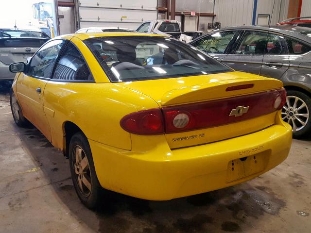 1G1JF12F247130796 - 2004 CHEVROLET CAVALIER L YELLOW photo 3