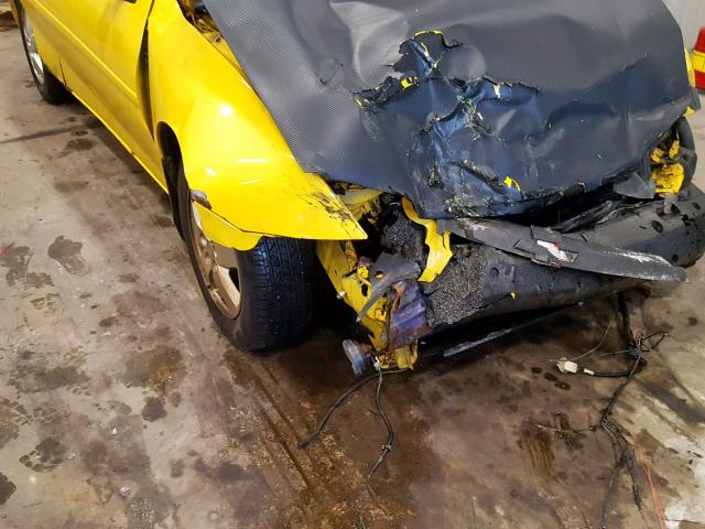 1G1JF12F247130796 - 2004 CHEVROLET CAVALIER L YELLOW photo 9