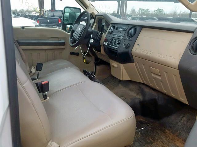 1FDWF30578EE37560 - 2008 FORD F350 SRW S WHITE photo 5