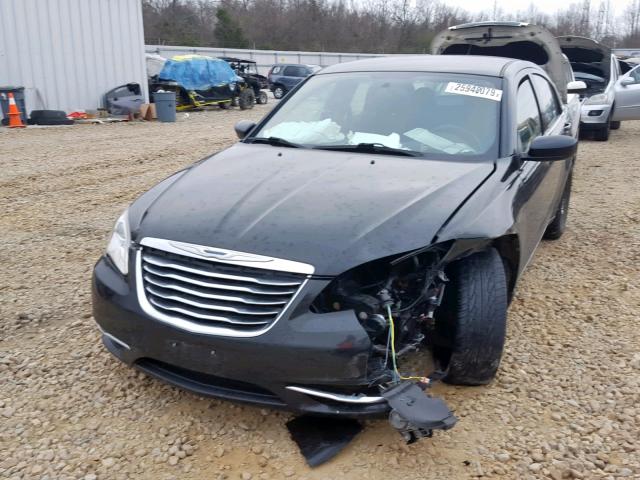 1C3CCBAB4CN272188 - 2012 CHRYSLER 200 LX BLACK photo 2