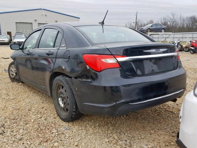 1C3CCBAB4CN272188 - 2012 CHRYSLER 200 LX BLACK photo 3