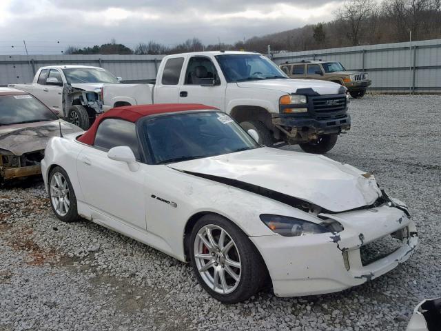 JHMAP21405S005481 - 2005 HONDA S2000 WHITE photo 1