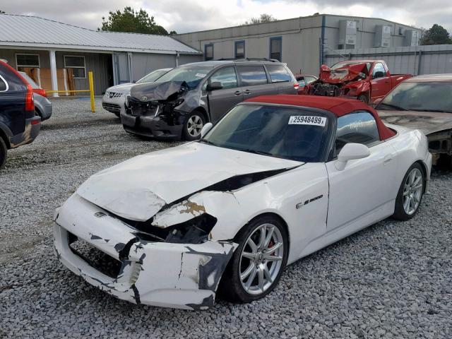 JHMAP21405S005481 - 2005 HONDA S2000 WHITE photo 2