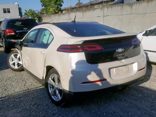 1G1RB6E46CU114252 - 2012 CHEVROLET VOLT WHITE photo 3