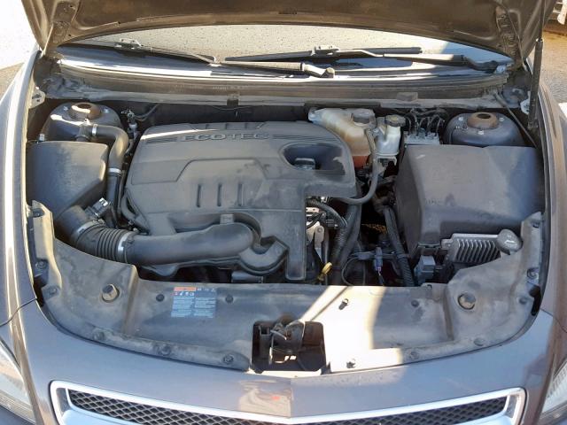 1G1ZC5EB2AF272689 - 2010 CHEVROLET MALIBU 1LT CHARCOAL photo 7