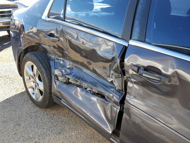 1G1ZC5EB2AF272689 - 2010 CHEVROLET MALIBU 1LT CHARCOAL photo 9