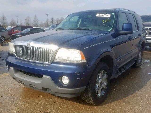 5LMEU88H75ZJ28279 - 2005 LINCOLN AVIATOR 蓝色 照片 2