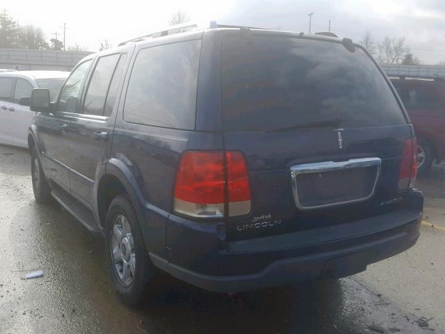 5LMEU88H75ZJ28279 - 2005 LINCOLN AVIATOR 蓝色 照片 3