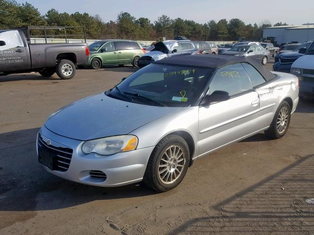 1C3EL45R04N204712 - 2004 CHRYSLER SEBRING LX SILVER photo 2