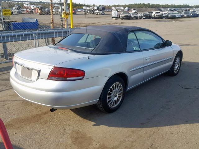 1C3EL45R04N204712 - 2004 CHRYSLER SEBRING LX SILVER photo 4