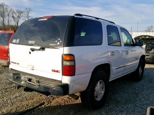 1GKEK13Z94R237902 - 2004 GMC YUKON WHITE photo 4