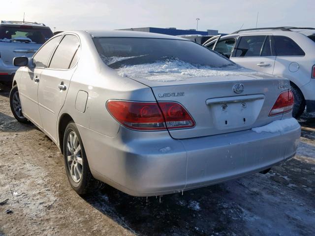 JTHBA30G755139264 - 2005 LEXUS ES 330 SILVER photo 3