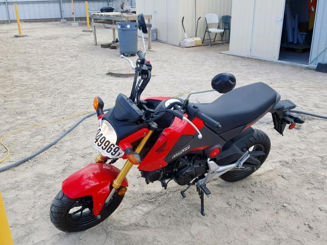 MLHJC6112F5101684 - 2015 HONDA GROM 125 RED photo 2