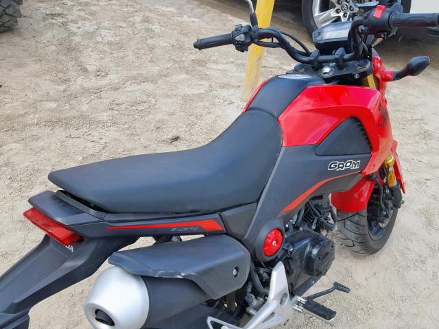 MLHJC6112F5101684 - 2015 HONDA GROM 125 RED photo 6