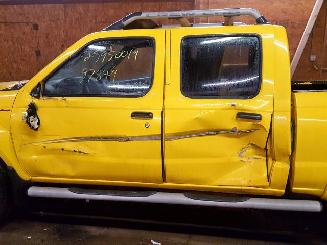 1N6MD29Y63C441948 - 2003 NISSAN FRONTIER C YELLOW photo 9