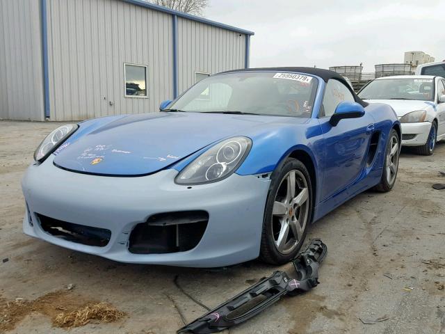 WP0CA2A86EK120827 - 2014 PORSCHE BOXSTER BLUE photo 2