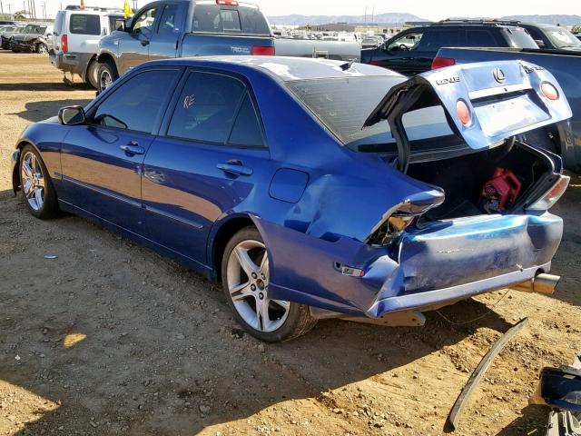 JTHBD192520060705 - 2002 LEXUS IS 300 BLUE photo 3