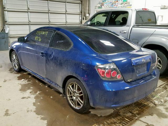 JTKDE167780267511 - 2008 TOYOTA SCION TC ლურჯი ფოტო 3