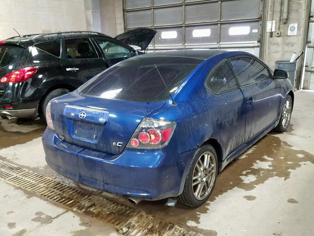 JTKDE167780267511 - 2008 TOYOTA SCION TC ლურჯი ფოტო 4