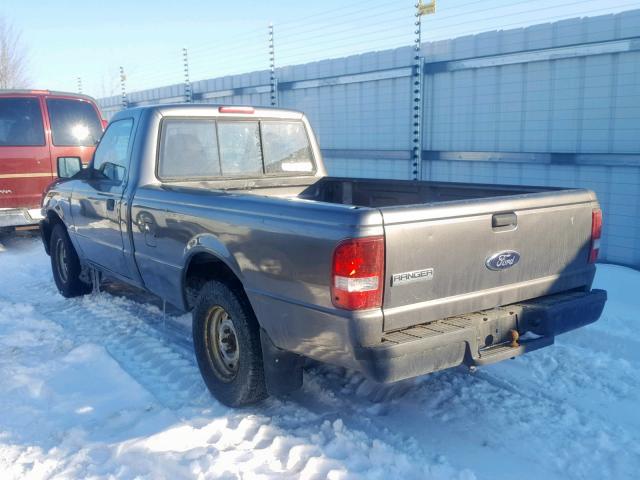 1FTYR10D86PA01916 - 2006 FORD RANGER GRAY photo 3