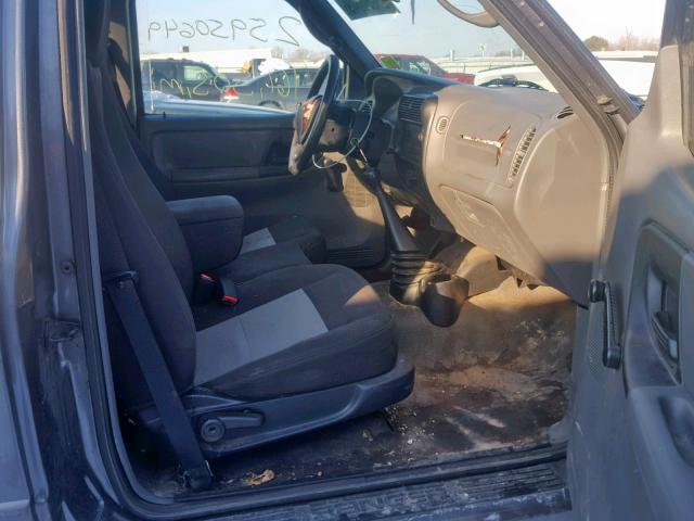 1FTYR10D86PA01916 - 2006 FORD RANGER GRAY photo 5