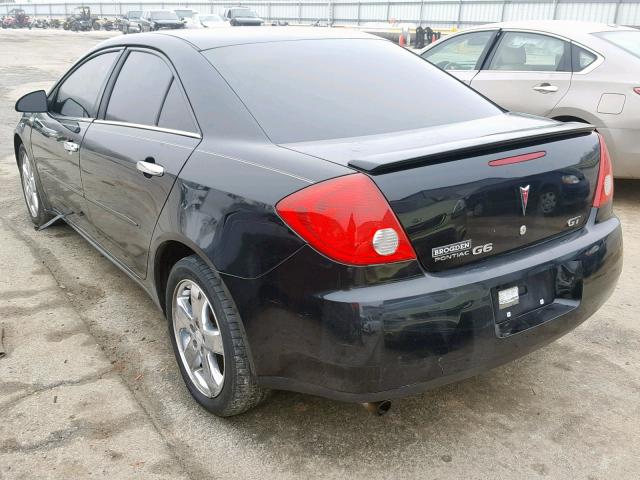 1G2ZH58N374147207 - 2007 PONTIAC G6 GT BLACK photo 3