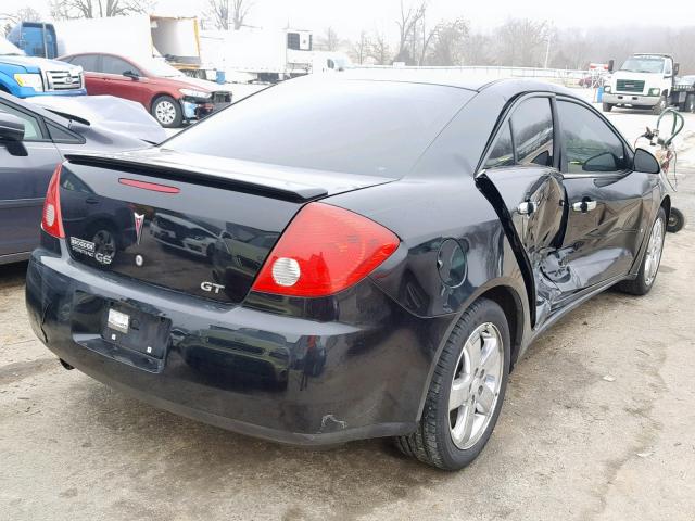 1G2ZH58N374147207 - 2007 PONTIAC G6 GT BLACK photo 4