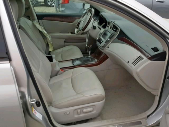 4T1BK3DB7CU463326 - 2012 TOYOTA AVALON BAS SILVER photo 5