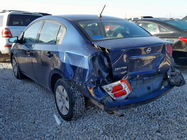 3N1AB61E88L607048 - 2008 NISSAN SENTRA 2.0 BLUE photo 3