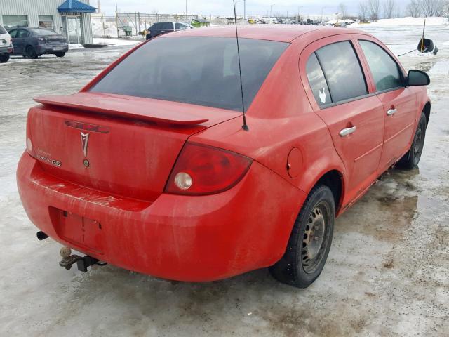 1G2AJ55F977209447 - 2007 PONTIAC G5 RED photo 4