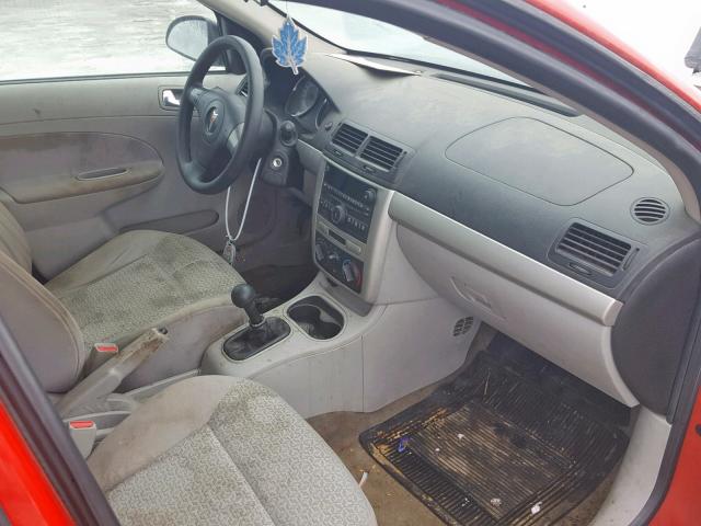 1G2AJ55F977209447 - 2007 PONTIAC G5 RED photo 5