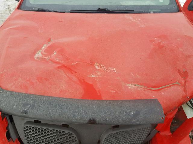 1G2AJ55F977209447 - 2007 PONTIAC G5 RED photo 7