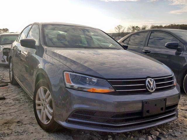 3VW2K7AJXFM353951 - 2015 VOLKSWAGEN JETTA BASE GRAY photo 1