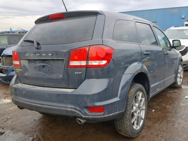 3C4PDDEG2HT596176 - 2017 DODGE JOURNEY GT GRAY photo 4