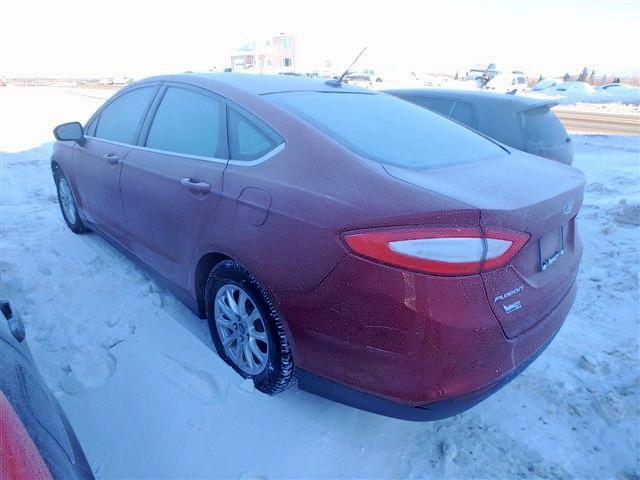 1FA6P0G75G5129184 - 2016 FORD FUSION S RED photo 3