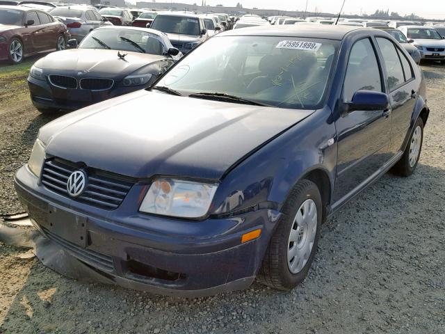 3VWRK69M73M003082 - 2003 VOLKSWAGEN JETTA GL BLUE photo 2