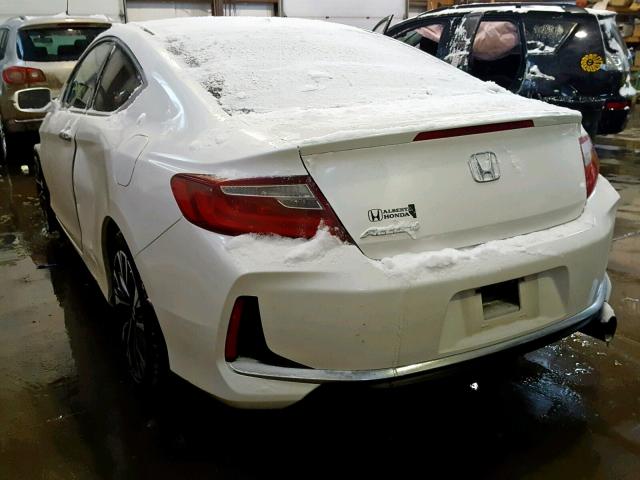 1HGCT1B53GA800235 - 2016 HONDA ACCORD EX WHITE photo 3