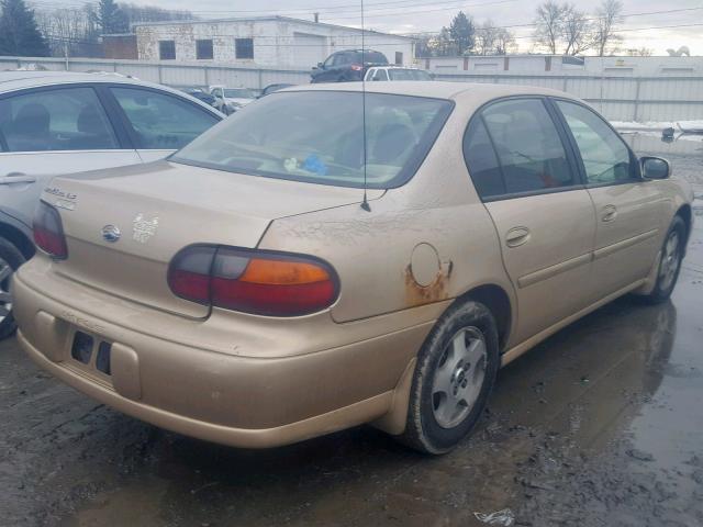 1G1NE52J12M558566 - 2002 CHEVROLET MALIBU LS GOLD photo 4